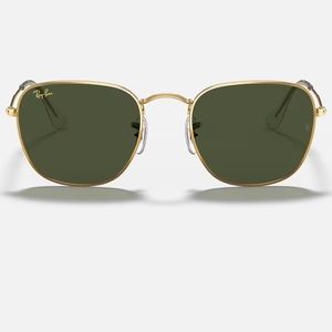 Ray-Ban Frank gold with G15 lens. New W/OT. Cleaning cloth and case included